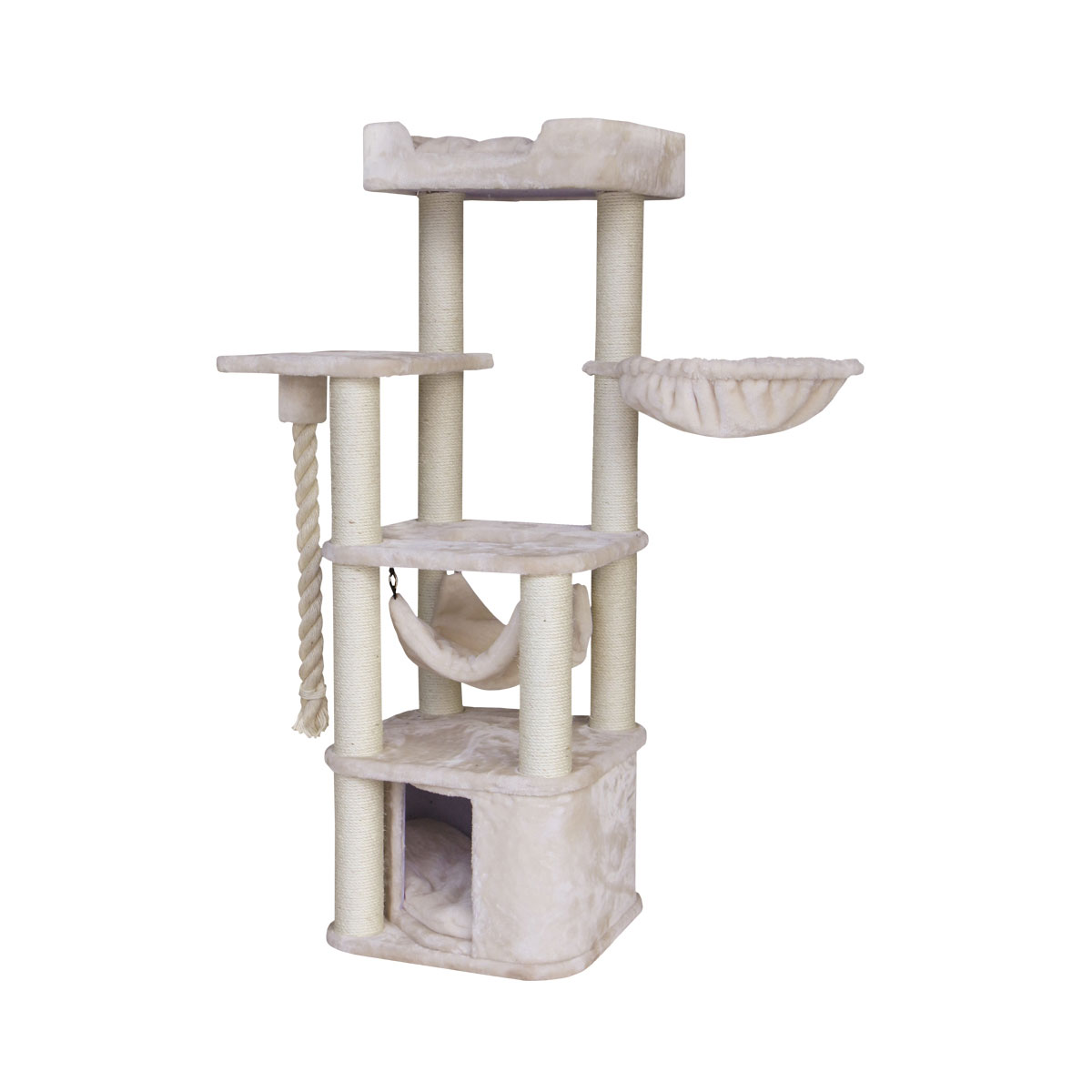 Nobby Kratzbaum Classic Zada 50 x 50 x 145 cm cream