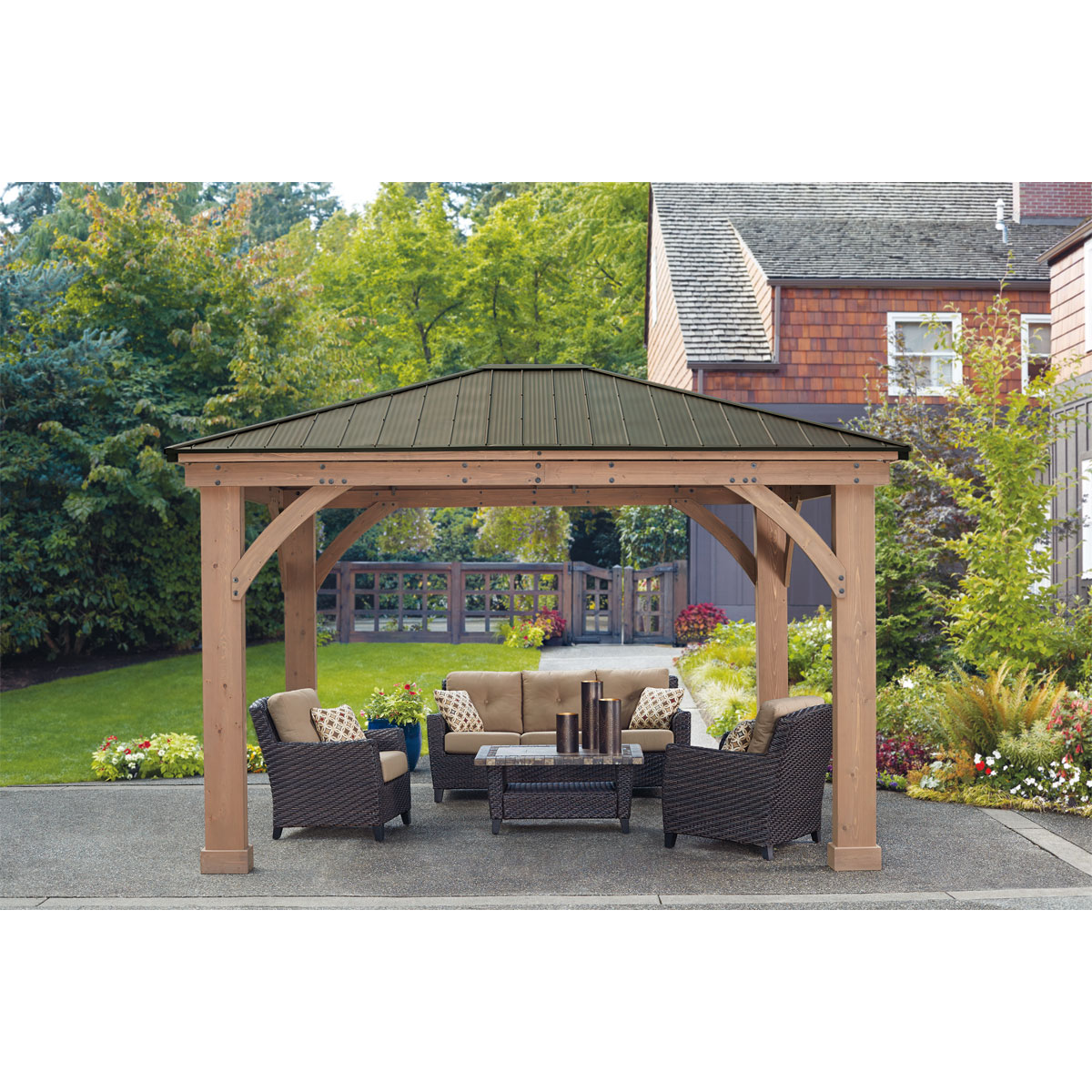 Westmann Pavillon Devon 1214 365,76x426,72x317,47cm Natur Bild 3
