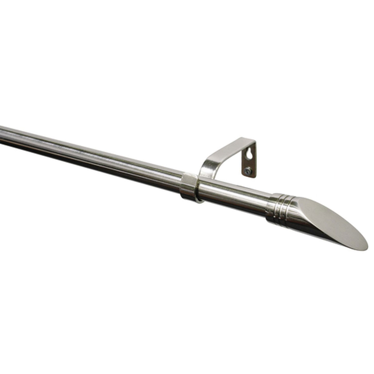 Gardinia Gardinenstange Ellipse Durchmesser 16/19 mm 120-210 cm Edelstahl-optik