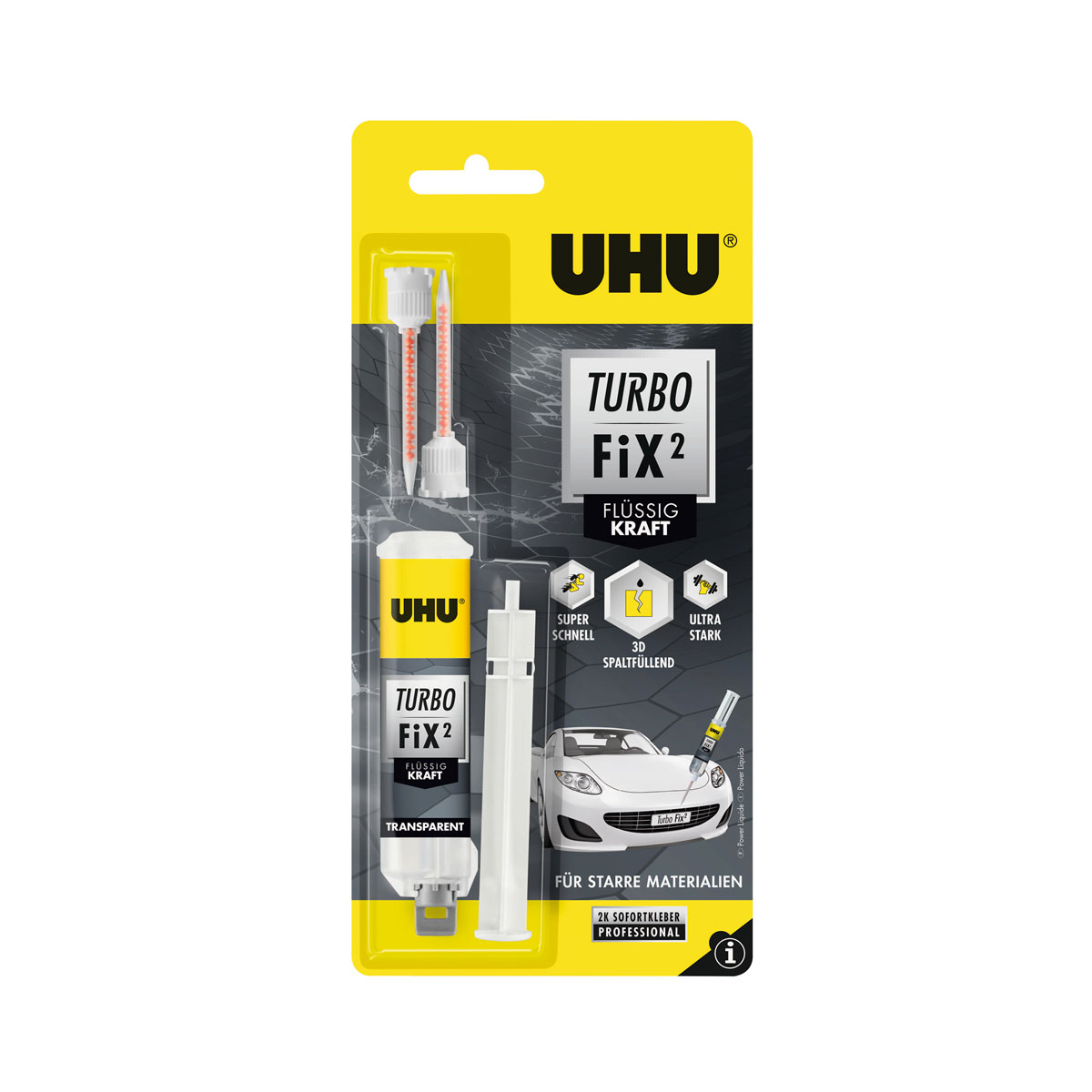 UHU Zwei-Komponenten-Klebstoff Turbo Fix Kraft 10 g