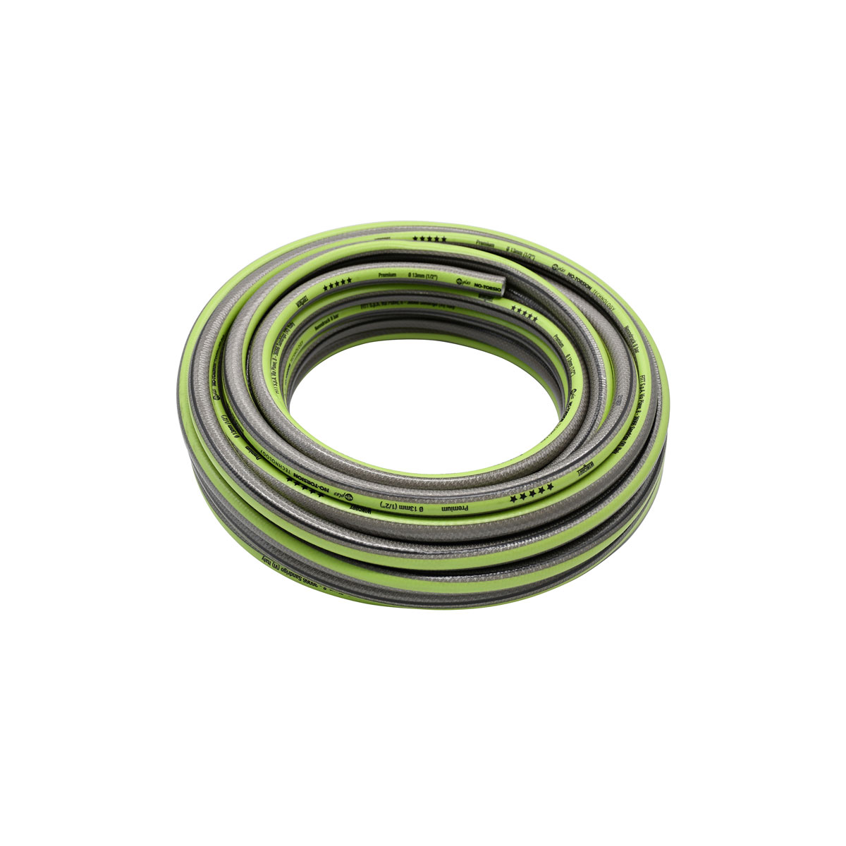 Wingart  NTSPlus Gartenschlauch Premium transparent hellgrün mit schwarzer Streife 1/2" 20 m Bild 3
