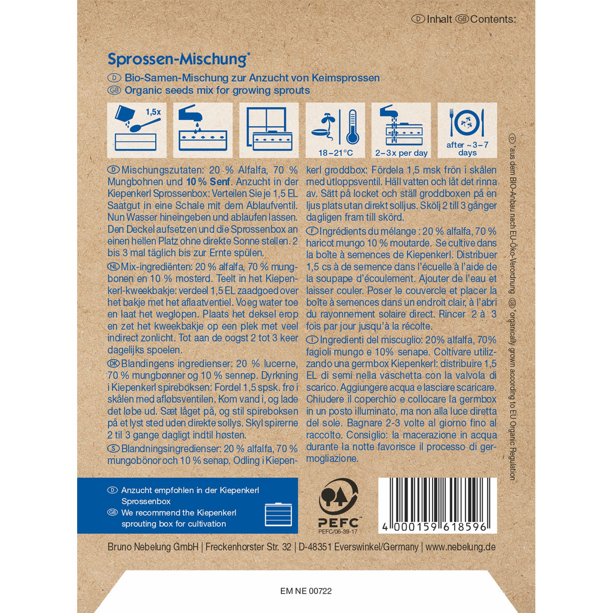 Kiepenkerl BIO Keimsprossen Mischung Bild 2