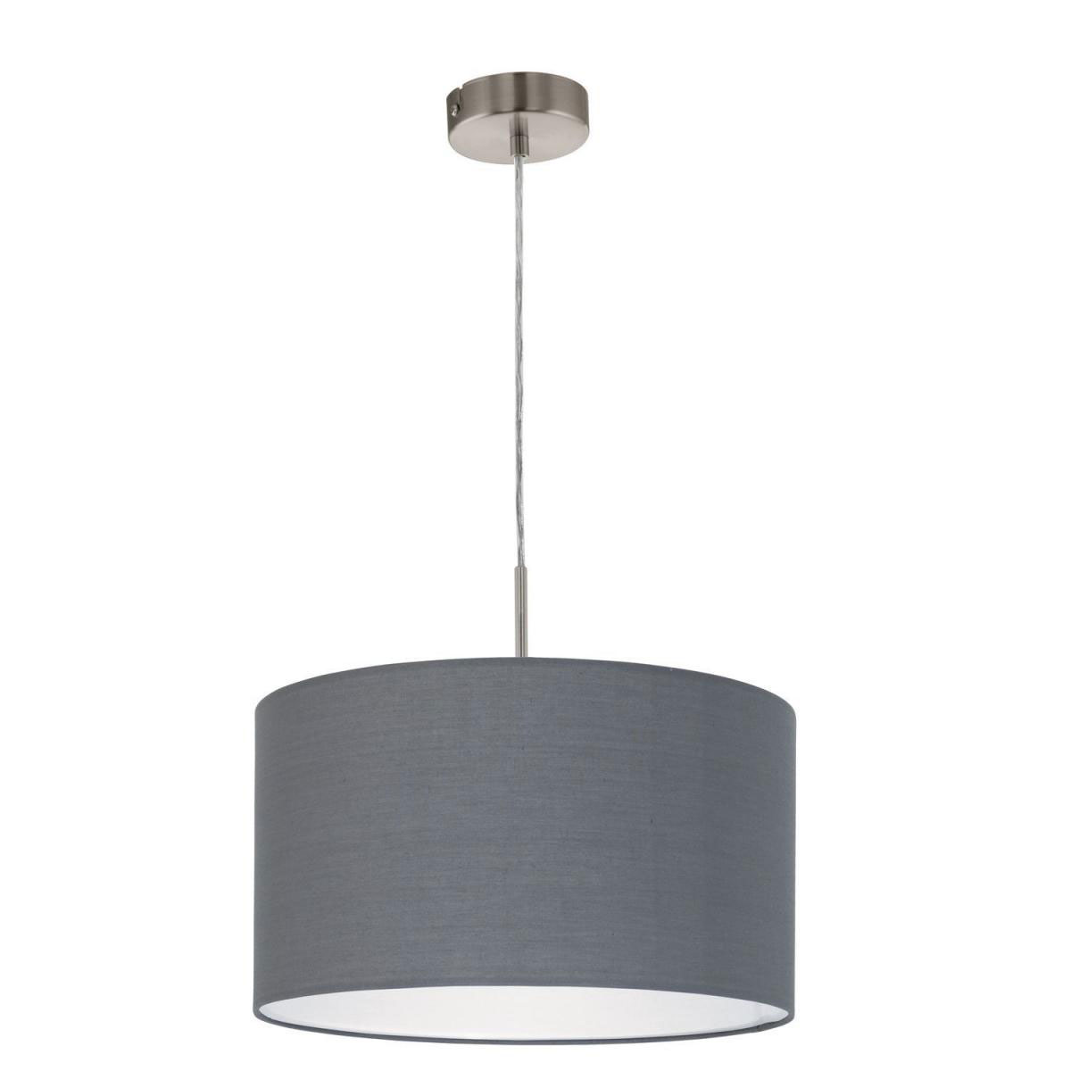 Eglo Hängeleuchte Pasteri nickel/grau 38 cm