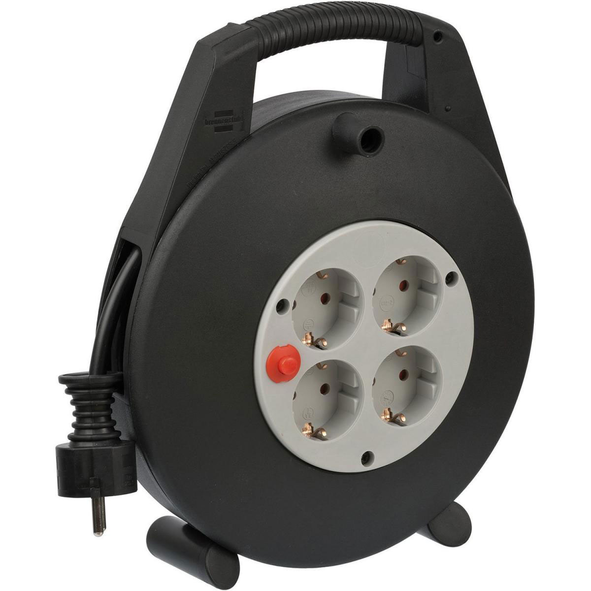 Brennenstuhl Mini-kabeltrommel Vario Line 1000 cm schwarz