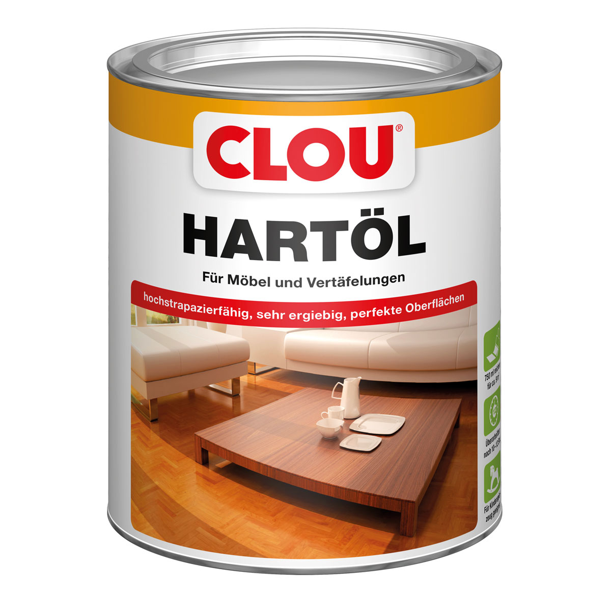 Clou Hartöl Farblos 750 ml