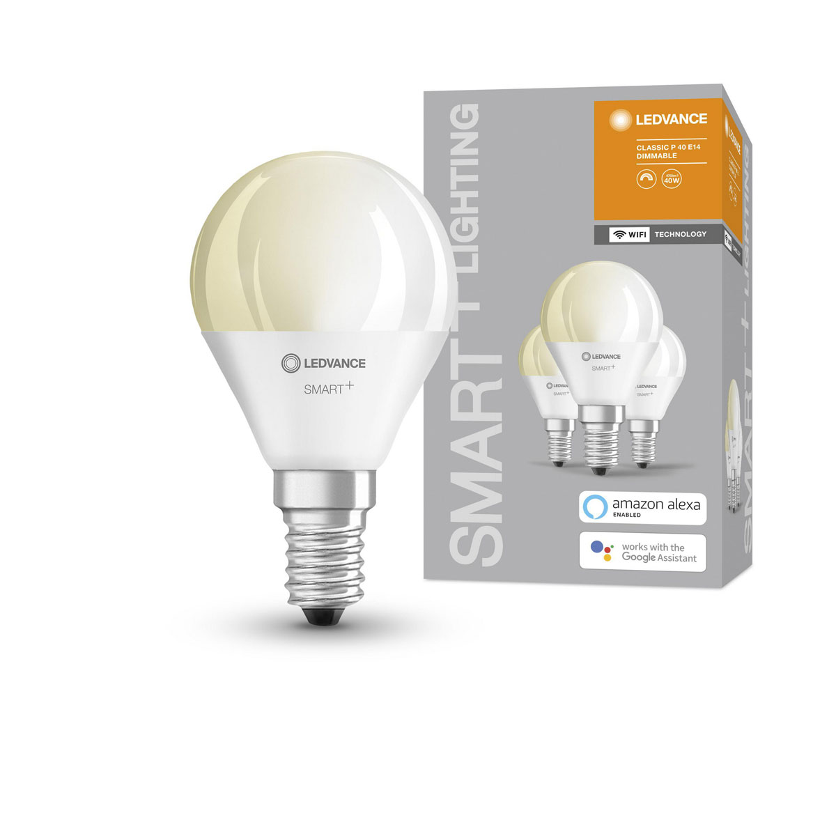 Ledvance SMART+ Glühlampe Classic P Tropfen 3 Stück Bild 1