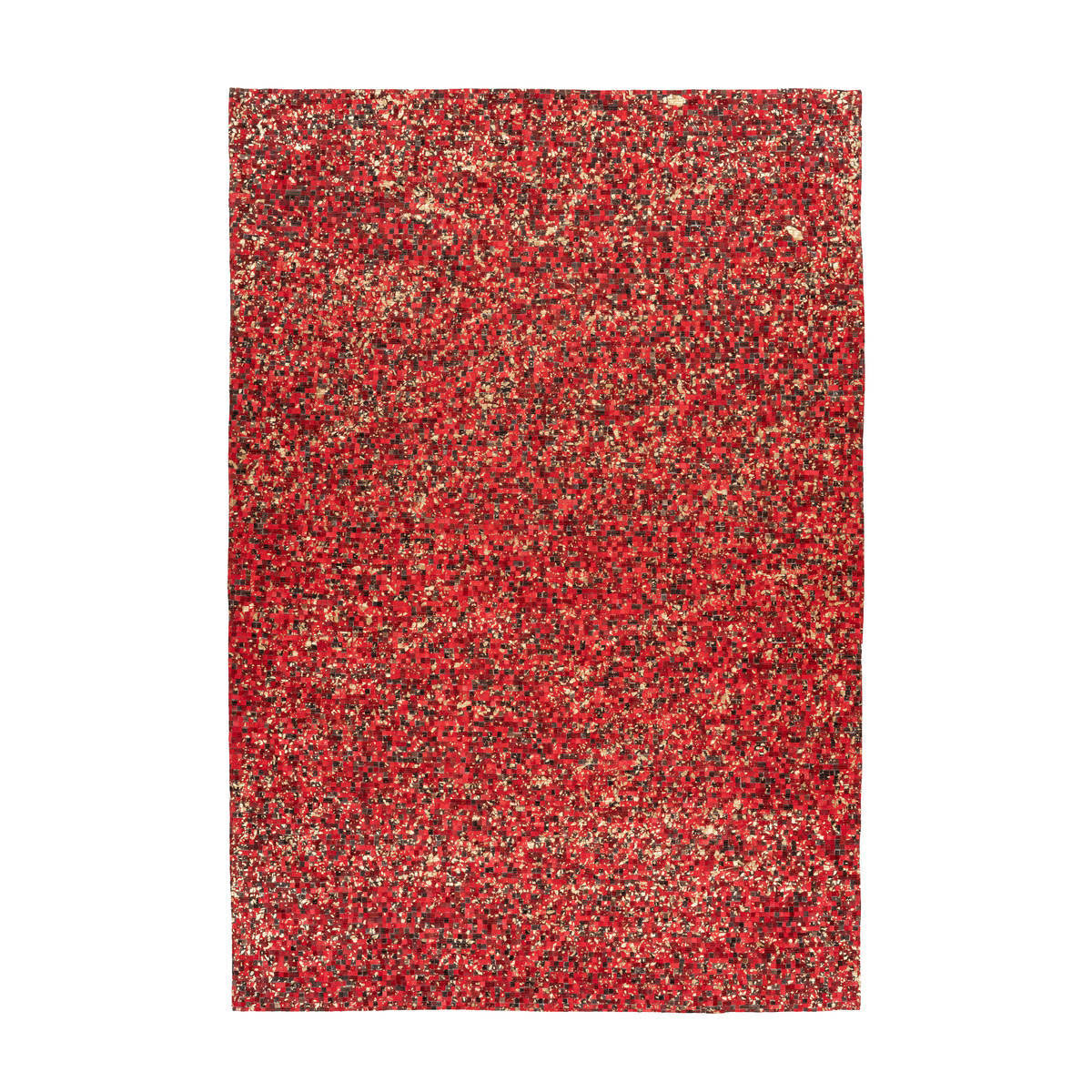 Lederteppich Finish 100 rot/gold