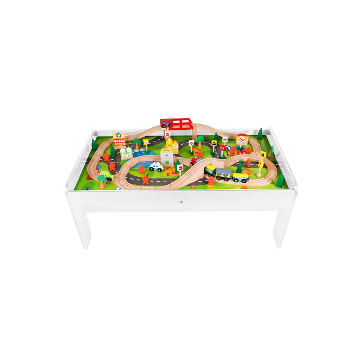 Coemo Spieltisch mit Holzeisenbahn