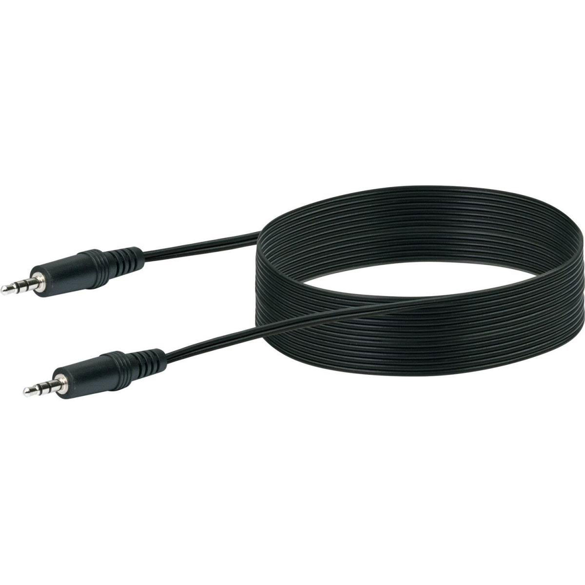 Schwaiger Audio-Anschlusskabel-Klinkenstecker 5m schwarz