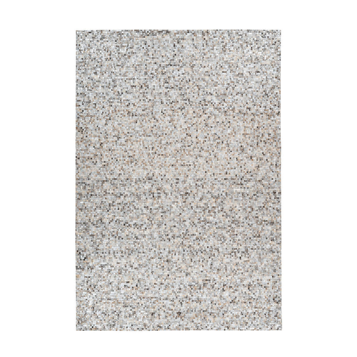 Lederteppich Finish 100 grau/silber