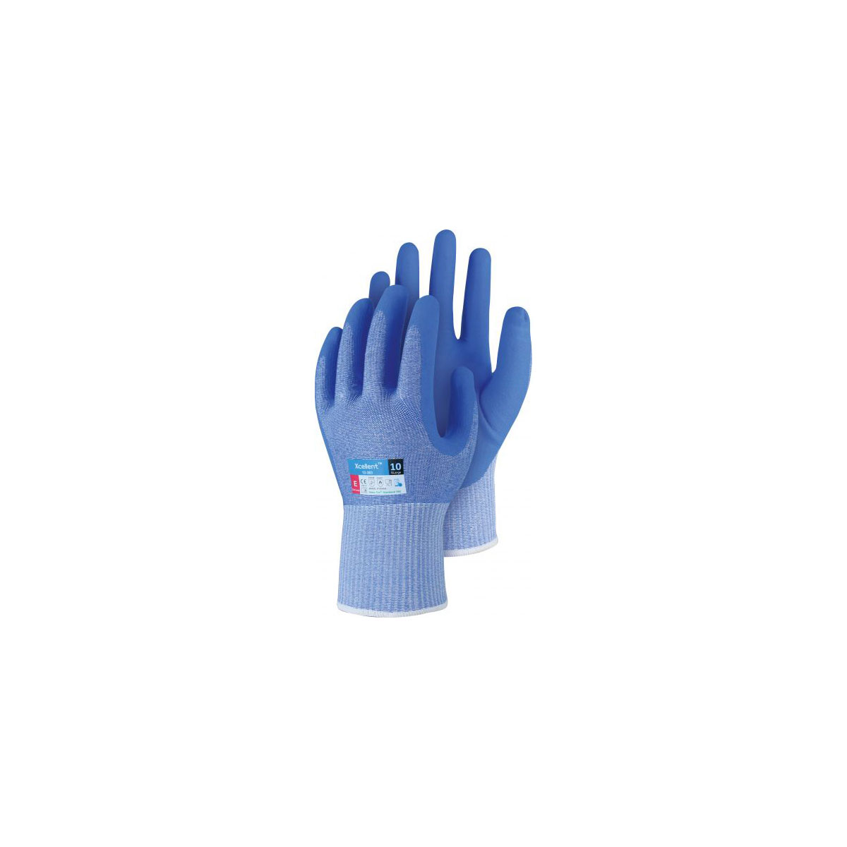 LEIBWÄCHTER Arbeitshandschuh Comfort neon Größe 10