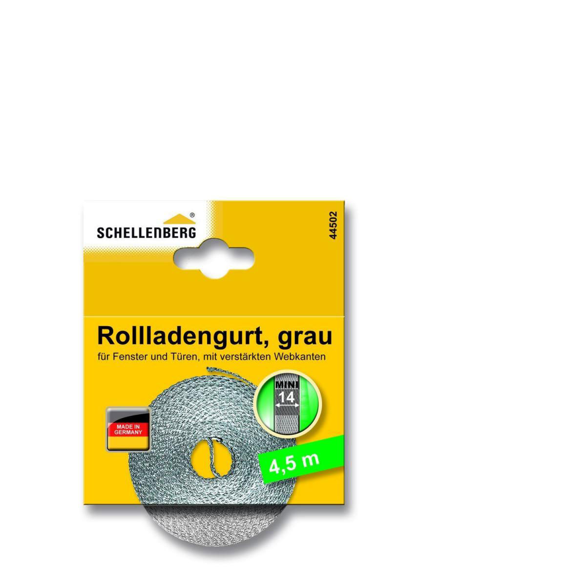 Schellenberg Gurtband Mini 14 mm / 4,5 m grau Bild 2