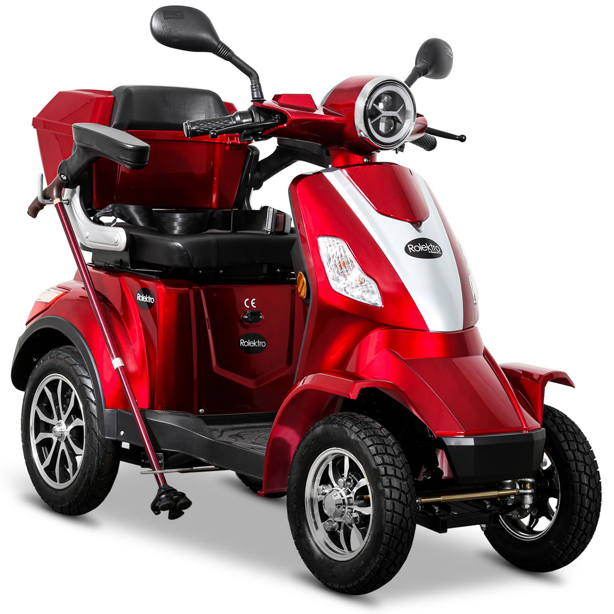 Rolektro E-Quad 25, Rot, 60V-20Ah Bleigel Akkus, 1000 Watt