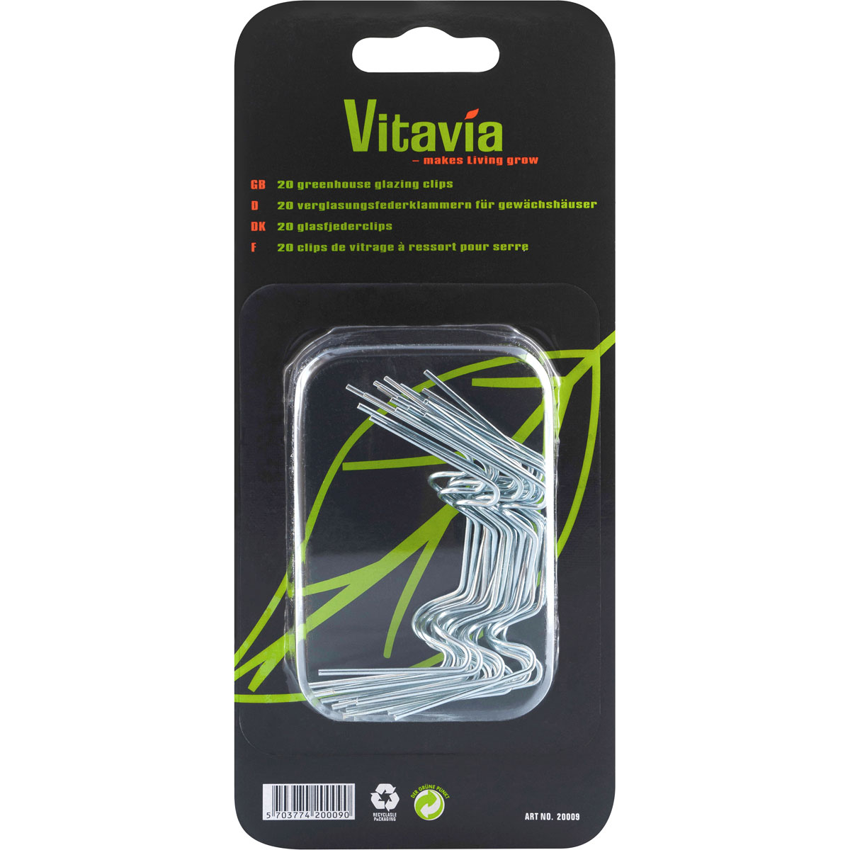 Vitavia  Glasfederklammern, 20 Stück Bild 3