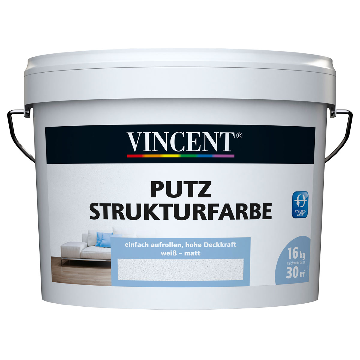 Vincent Wandfarbe Putz Strukturfarbe MIX IT 10 l