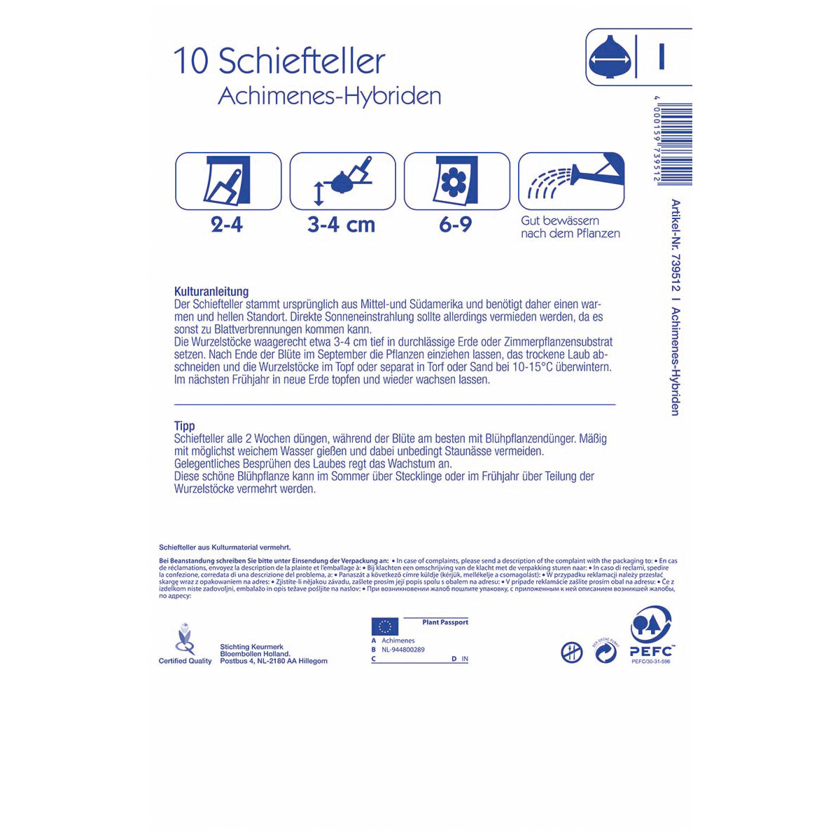 Kiepenkerl Schiefteller Snowprincess Größe 1 10 Stück Bild 2