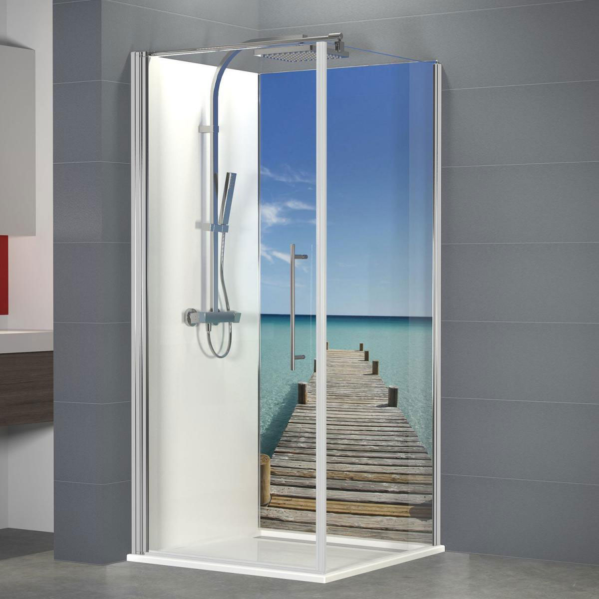 Schulte Duschrückwand Foto Steg Malediven 2100 x 900 mm