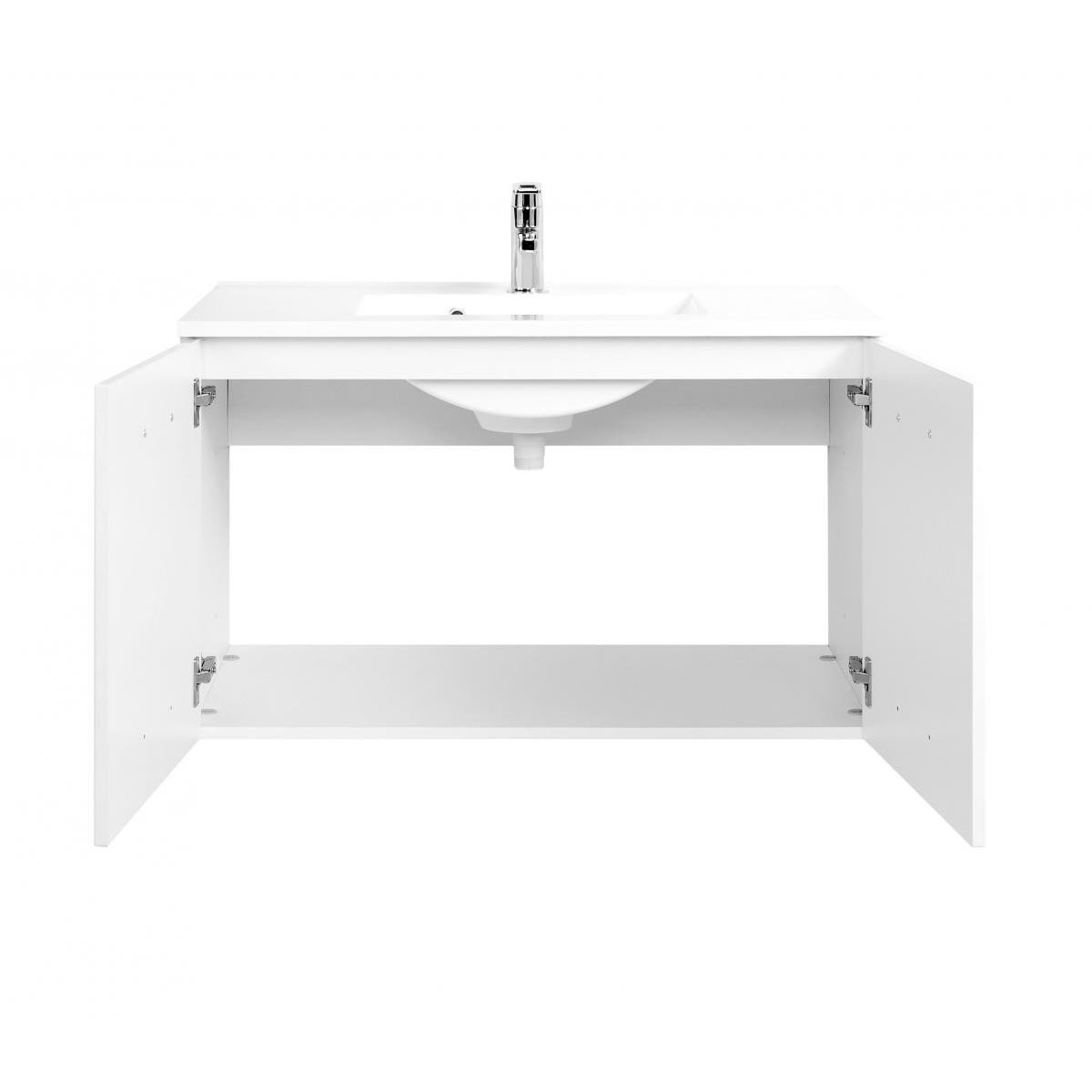 HELD Waschtisch 90 weiß Hochglanz 2 T&uumlren Bild 2