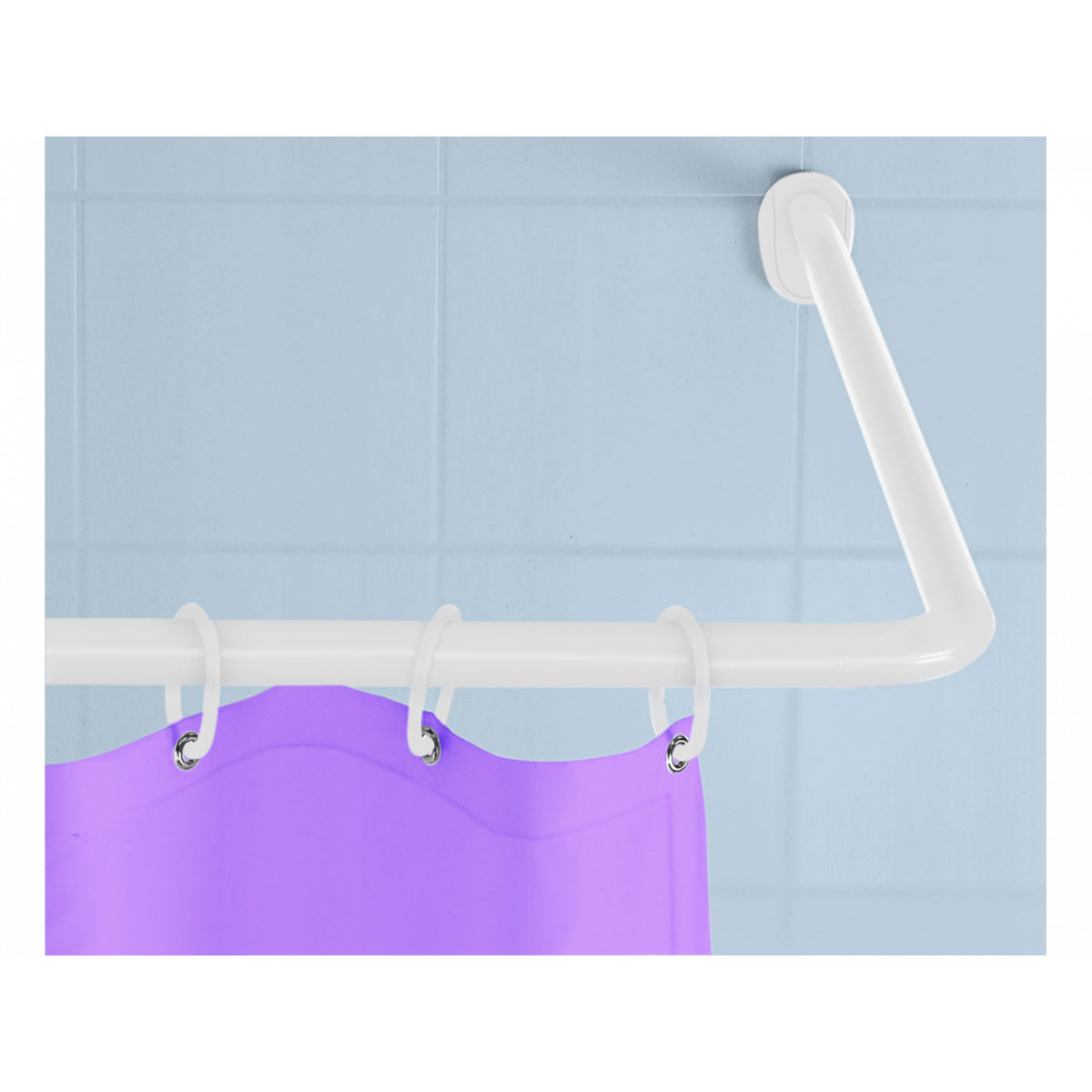 Valblue  Duschgestänge 25 mm weiß Bild 3