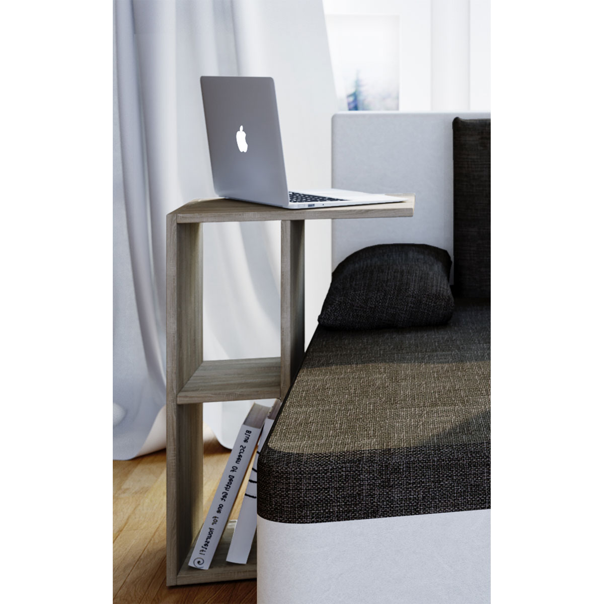 Couchtisch Nachto-Stand Sonoma-Eiche/schwarz