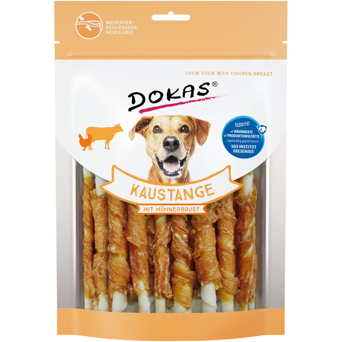 Dokas  Snack Kaustange mit Hühnerbrust 200g