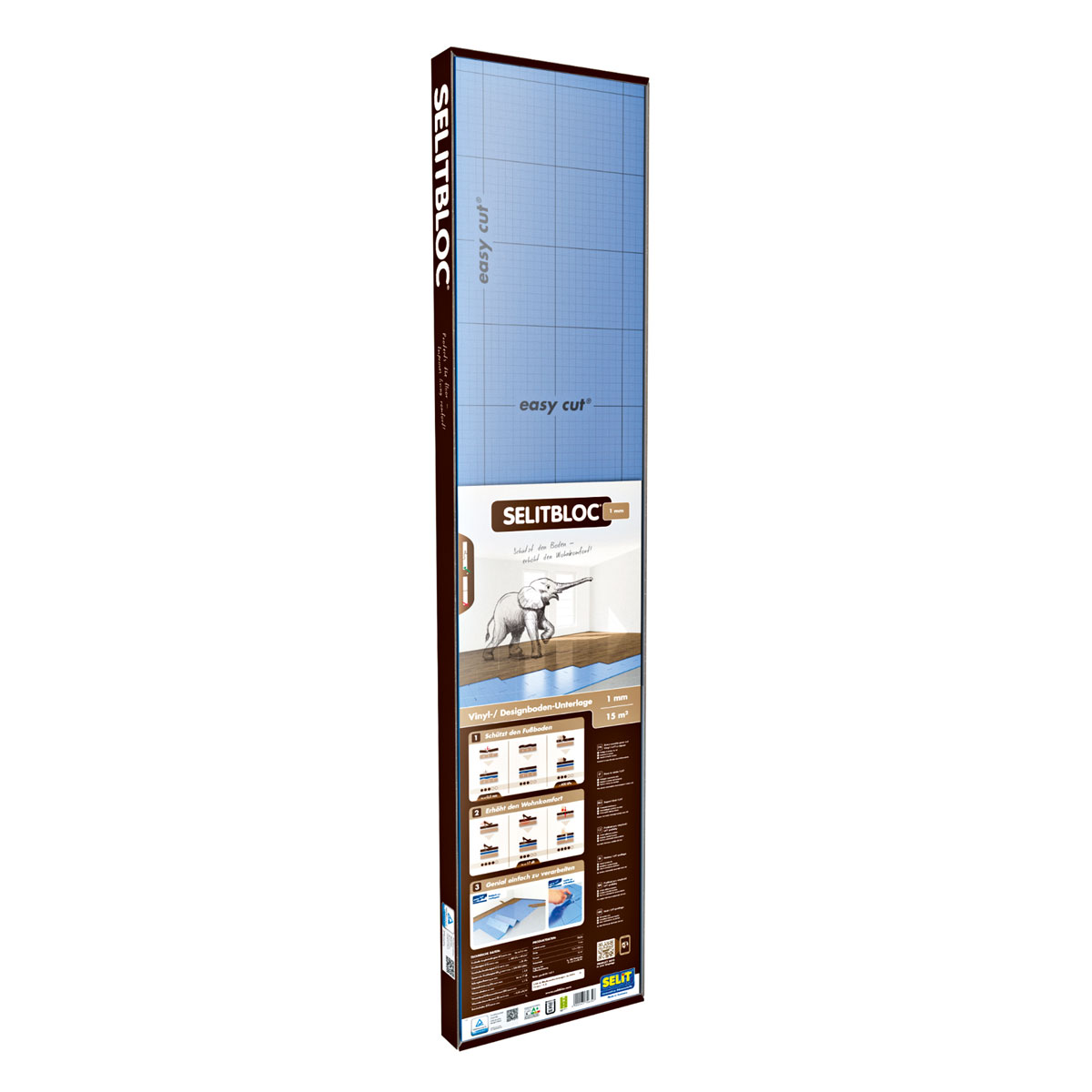 Selit SELITBLOC 1 mm Vinyl- und Designbodenunterlage 15m²