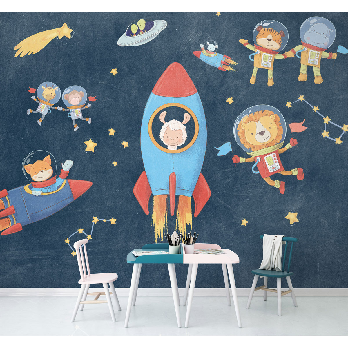Komar  Vlies Fototapete Friends in Space 350x280 cm