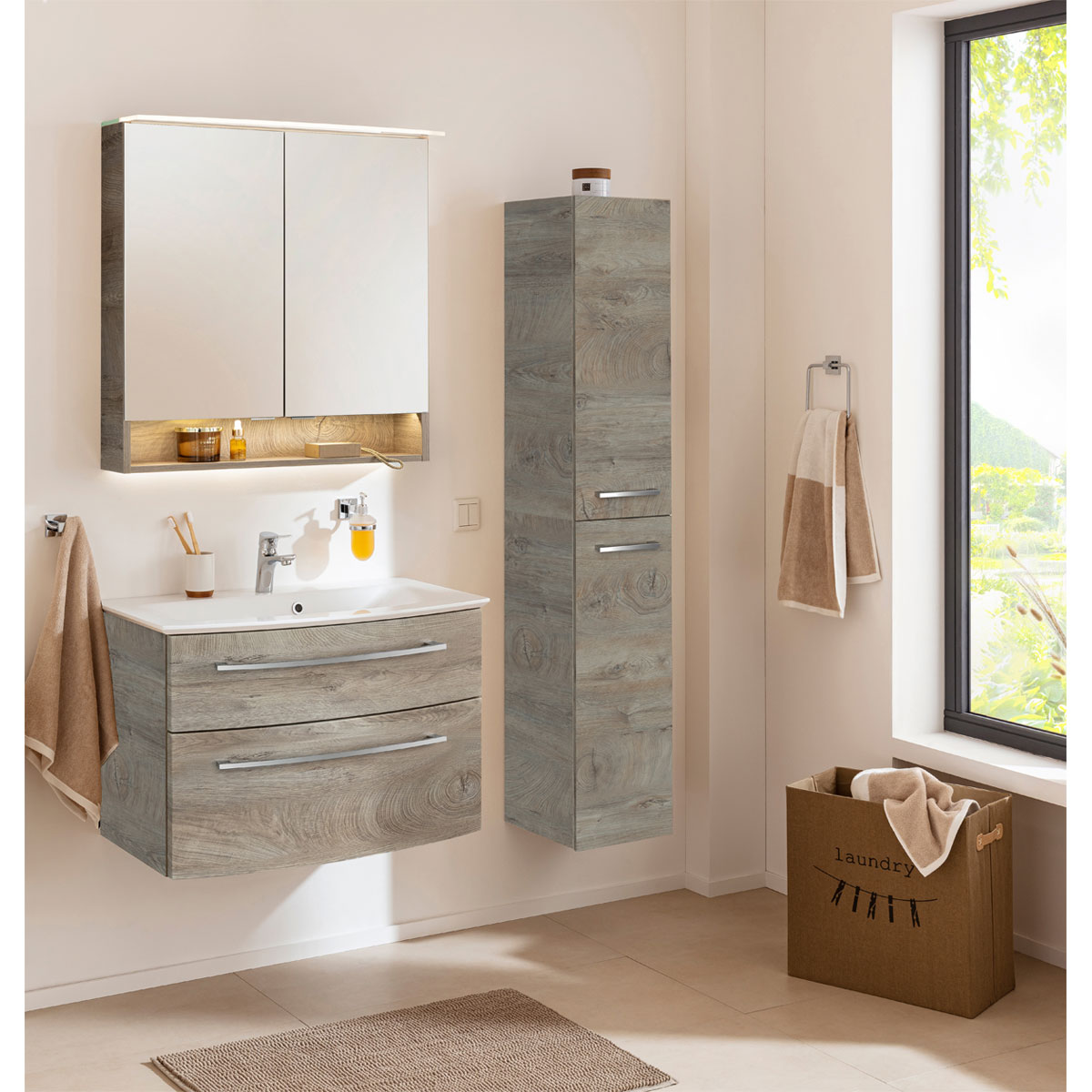 Fackelmann  Hochschrank rechts B.Style 300 x 1620 x 316 mm Nature Oak Bild 3