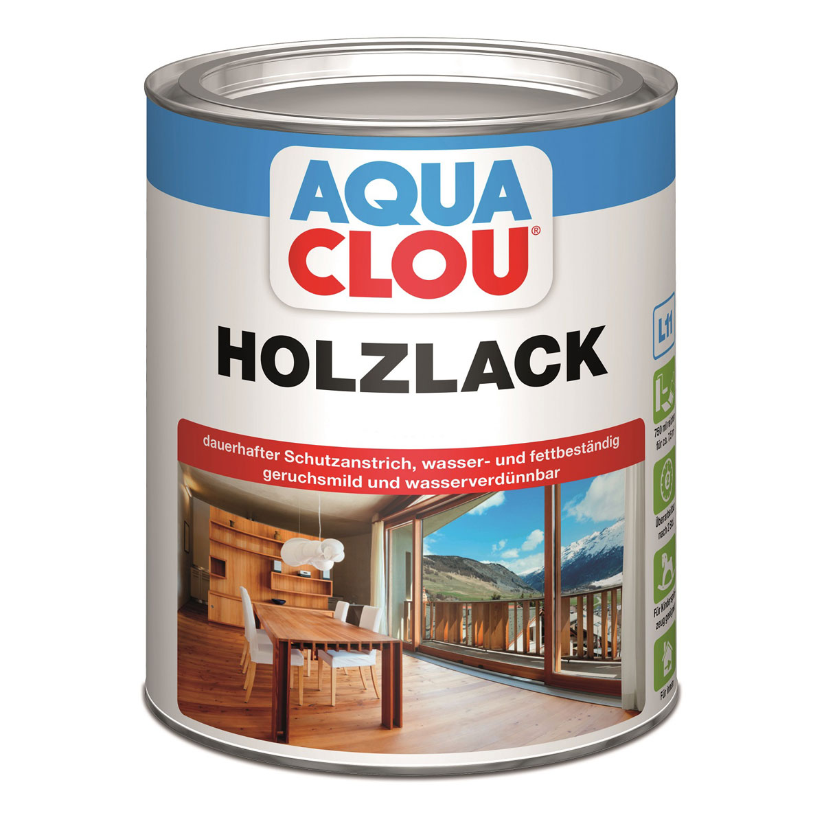 Clou L11 Aqua Holzlack Matt 750 ml