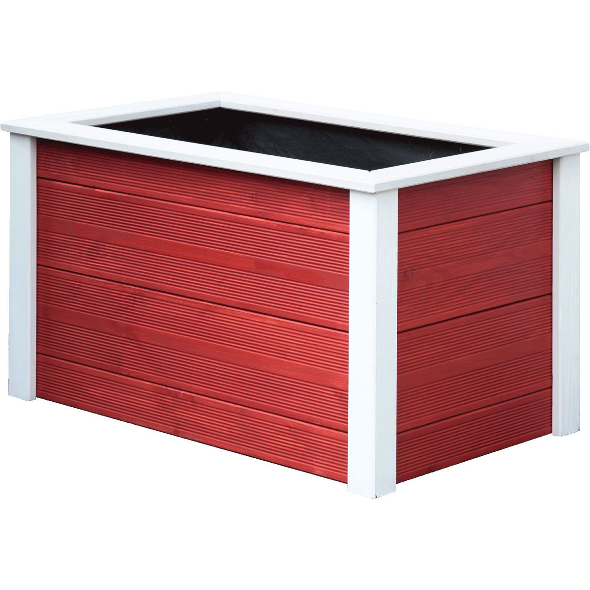 Hochbeet Douglasie 106 x 65 x 60 cm cremeweiß/rot Bild 2