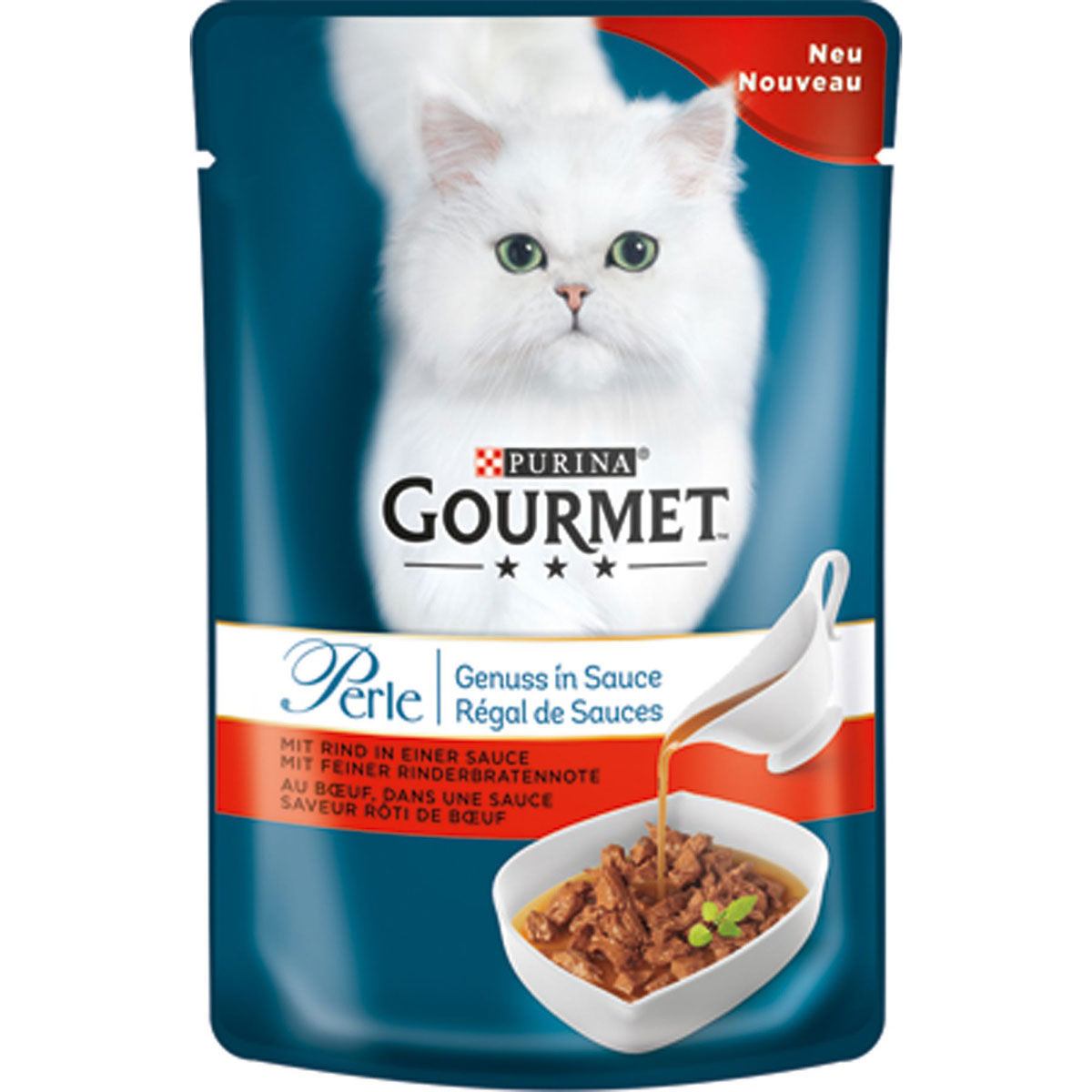 Gourmet Portionsbeutel Perle Genuss in Sauce Rind 85 g