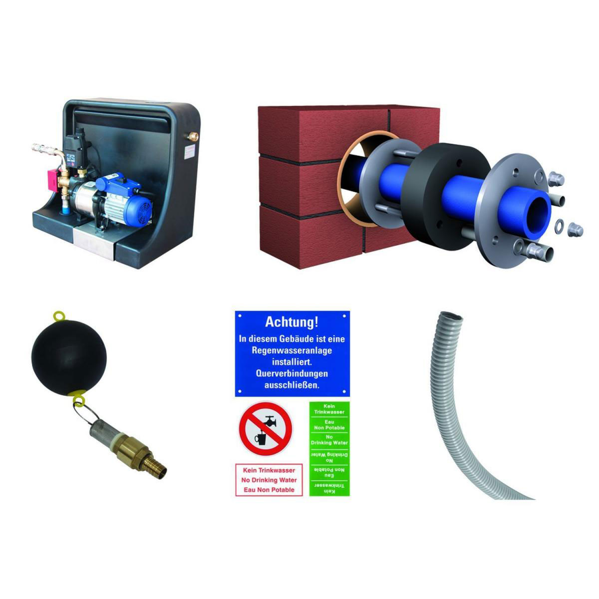 4rain Flachtank Flat M Haus-Premium Paket 12000 L Bild 5