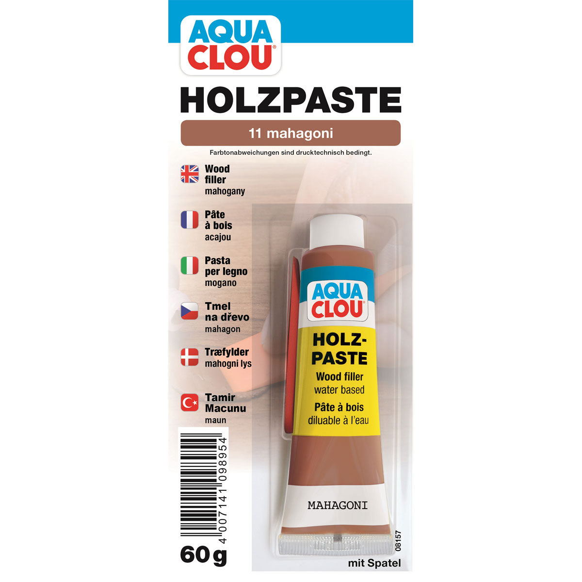 Clou Holzpaste Mahagoni 60 g
