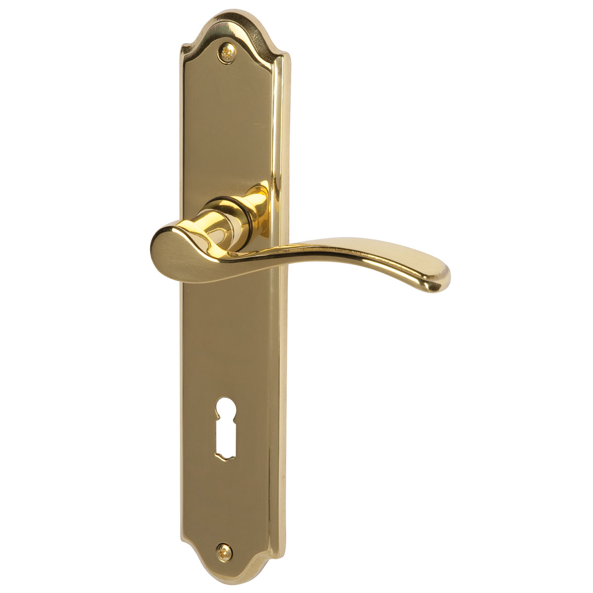 Alpertec Langschildgarnitur Lori-LS poliert 72 mm