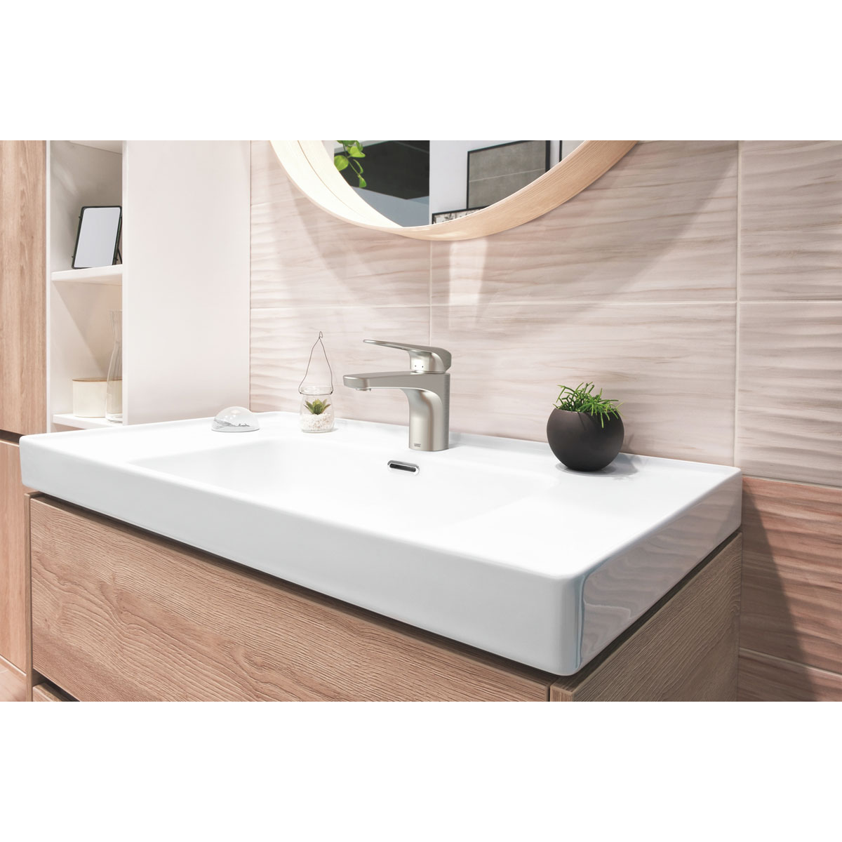 Lenz  Waschtischarmatur INOA Edelstahloptik Bild 2