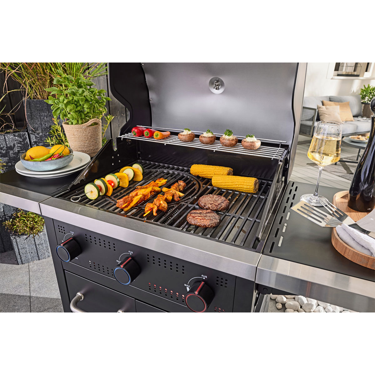 Rothmann Gasgrillwagen Montana 3 Plus Bild 5