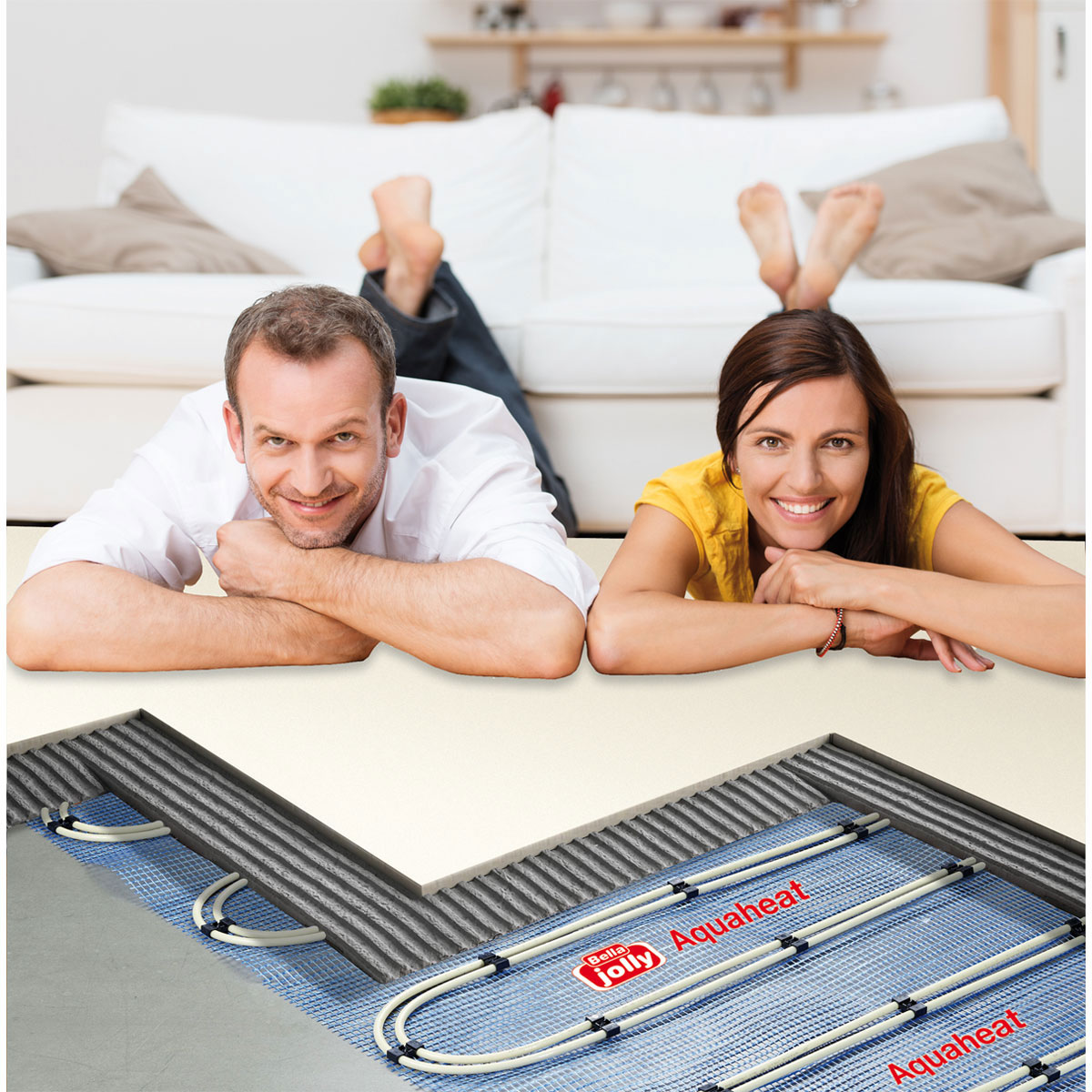 Jollytherm Warmwasser Fußbodenheizung Aquaheat 20 m² Bild 3