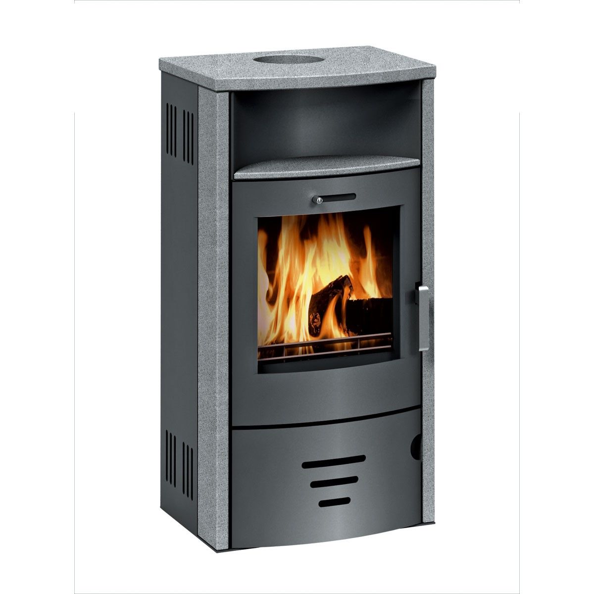 Kaminofen Stockholm 4.0 6,5kW GranitAnschl. oben 150mm