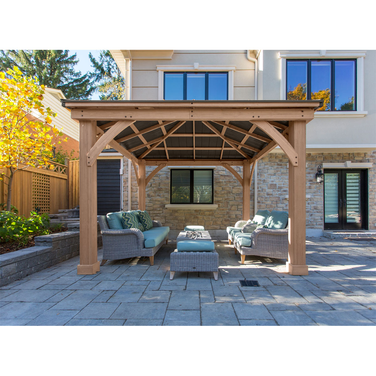 Westmann Pavillon Devon 1212 365,76x365,76x320,04cm Natur Bild 4