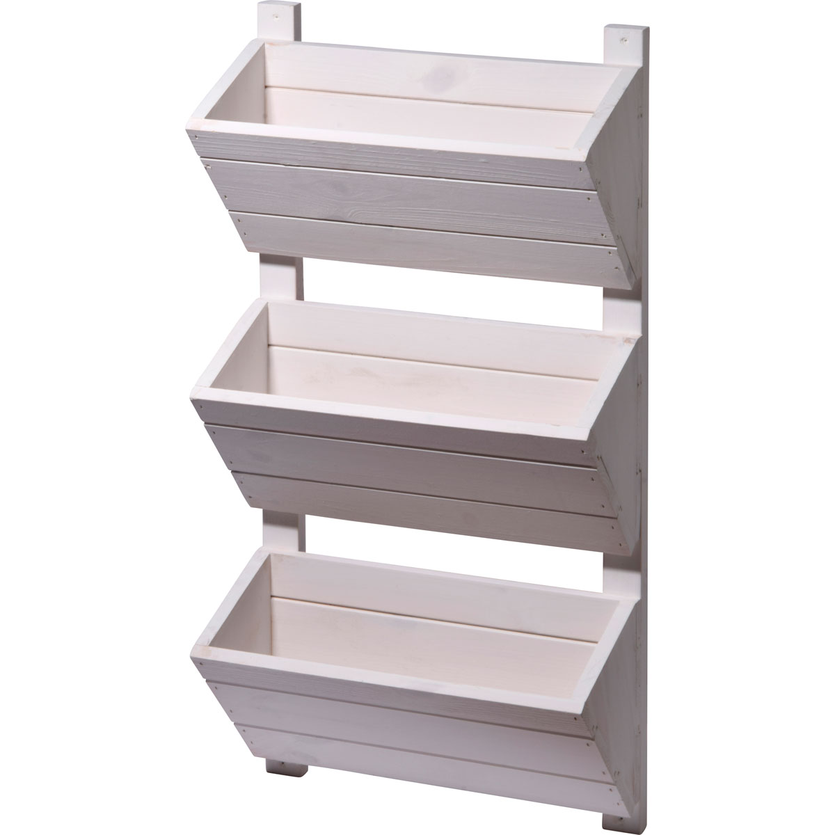 dobar Wandbeet 3-stufig 38 x 79 x 17,5 cm weiß