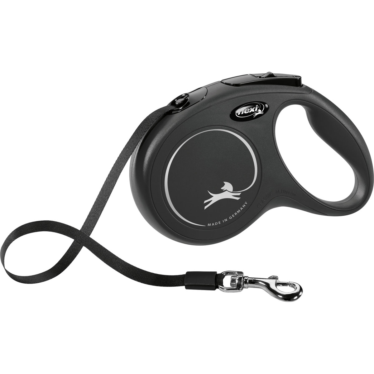 Trixie flexi New Classic Gurt Größe M 5 m schwarz