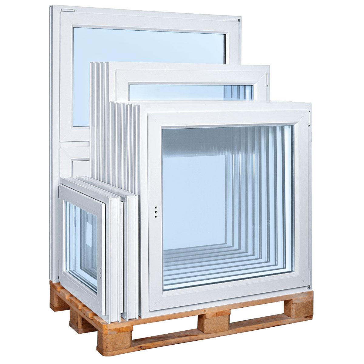 Wohnraumfenster Q 71 Premium Serie 3-Fach Verglasung 90 x 120 weiß DL Bild 2