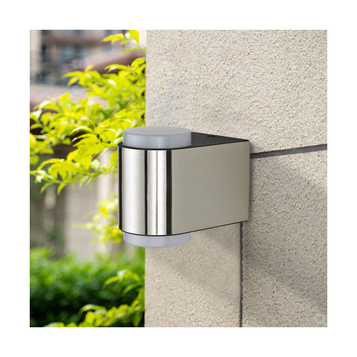 Flector Garten LED-Außenwandleuchte Nano silber Bild 2