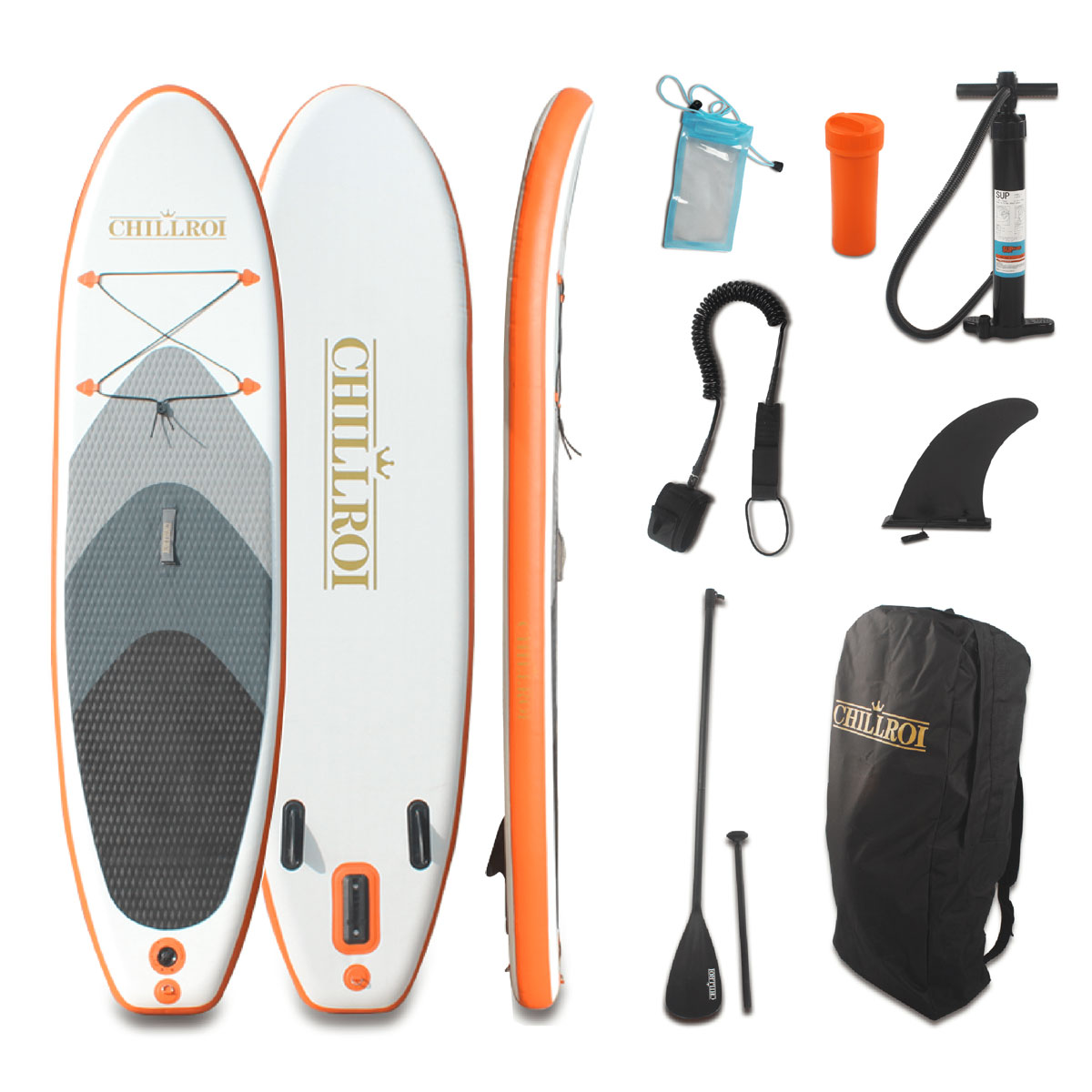 Chillroi Aufblasbares StandUp Paddling Board Set Surfboard 297 cm