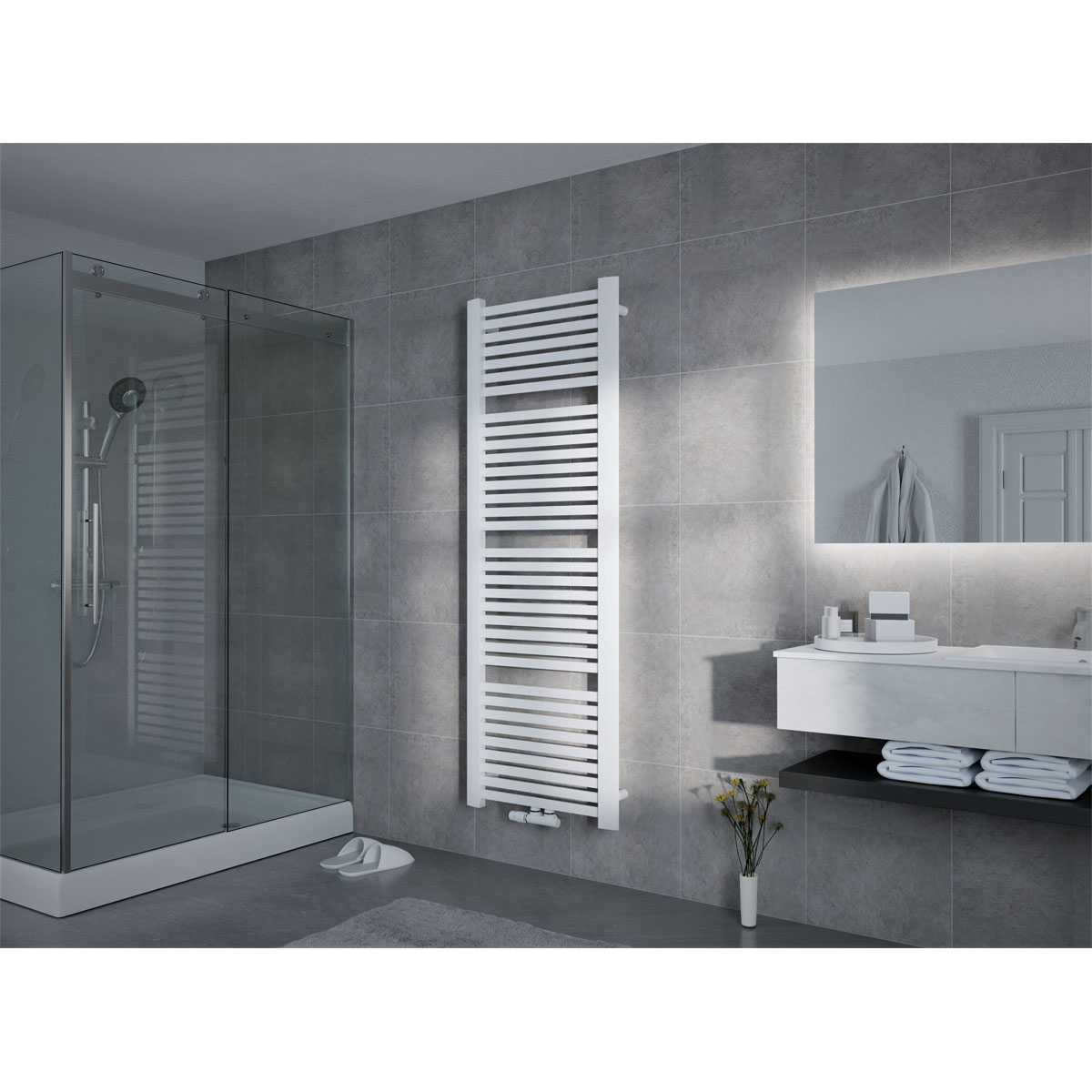 Ximax  Badheizkörper K5 765 x 500 mm 315 Watt Mittenanschluss Weiß