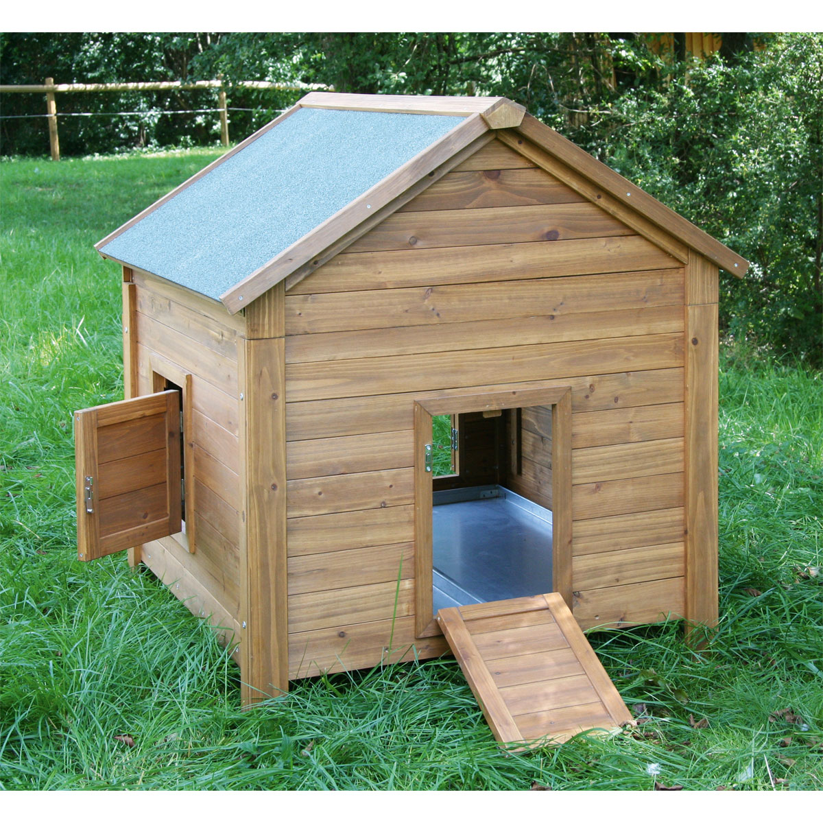 Kleintierstall 105 x 108 x 100 cm braun Bild 5