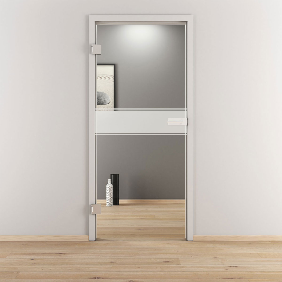 Novadoors Glasdrehtür NOVA 593 klar 83,4 x 197,2 cm Links Bild 2