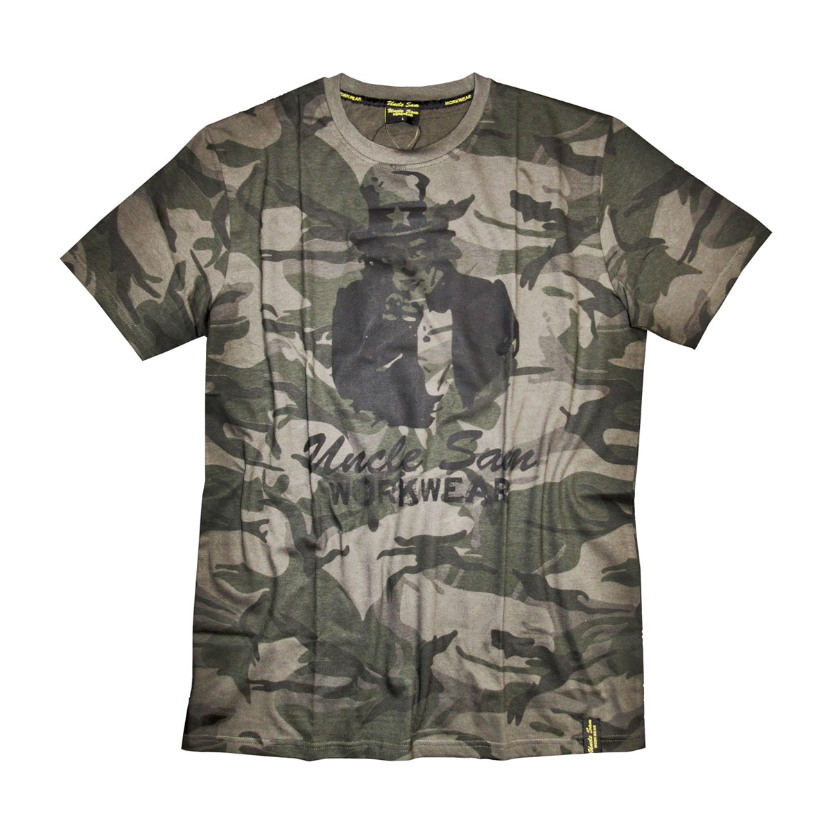 UNCLE SAM T-Shirt, oliv-camouflage, Gr.3XL