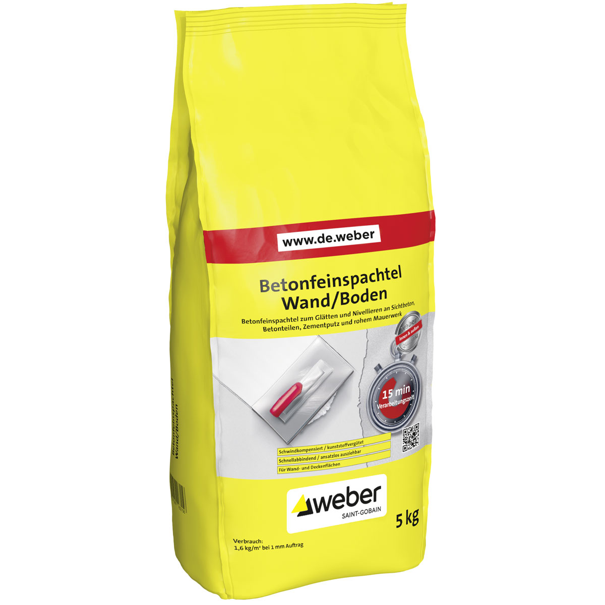 Weber  Betonfeinspachtel Wand und Boden 5 kg Weber  Betonfeinspachtel Wand und Boden 5 kg