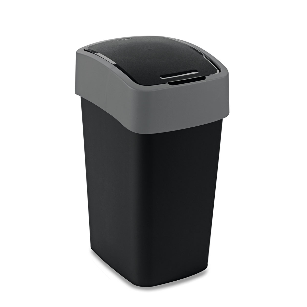 Curver Abfallbehälter Flip Bin 25 L schwarz/hellgrau Curver Abfallbehälter Flip Bin 25 L schwarz/hellgrau